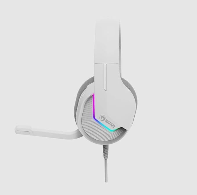 Marvo Wired Gaming Headset Rgb H8618 WH-White Marvo Wired Gaming Headset Rgb H8618 WH-White